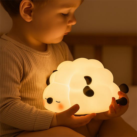 Veilleuse bébé mouton lumière tendre