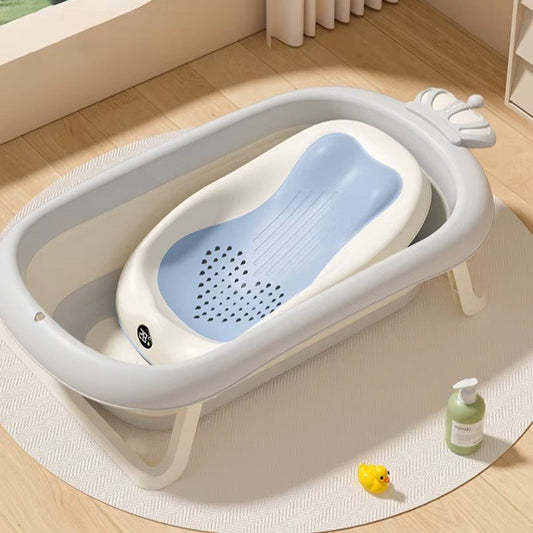 Baignoire bébé - SmartFoldBabyTub™ - Bleu - Mes Essentiels Bébé