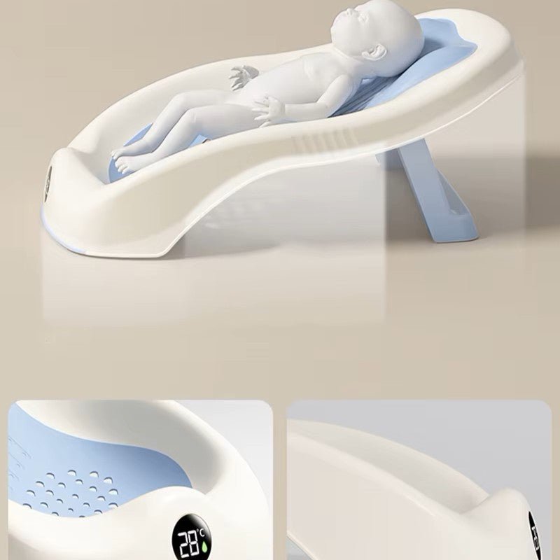 Baignoire bébé - SmartFoldBabyTub™ - Bleu - Mes Essentiels Bébé