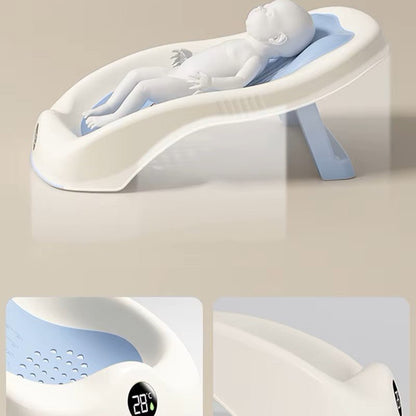 Baignoire bébé - SmartFoldBabyTub™ - Bleu - Mes Essentiels Bébé