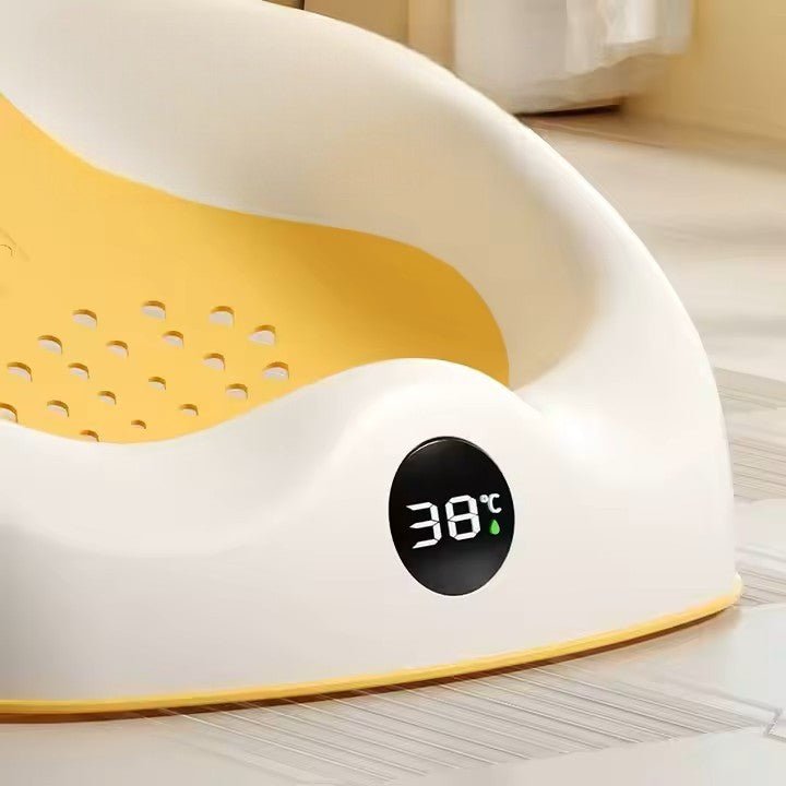 Baignoire bébé - SmartFoldBabyTub™ - Jaune - Mes Essentiels Bébé