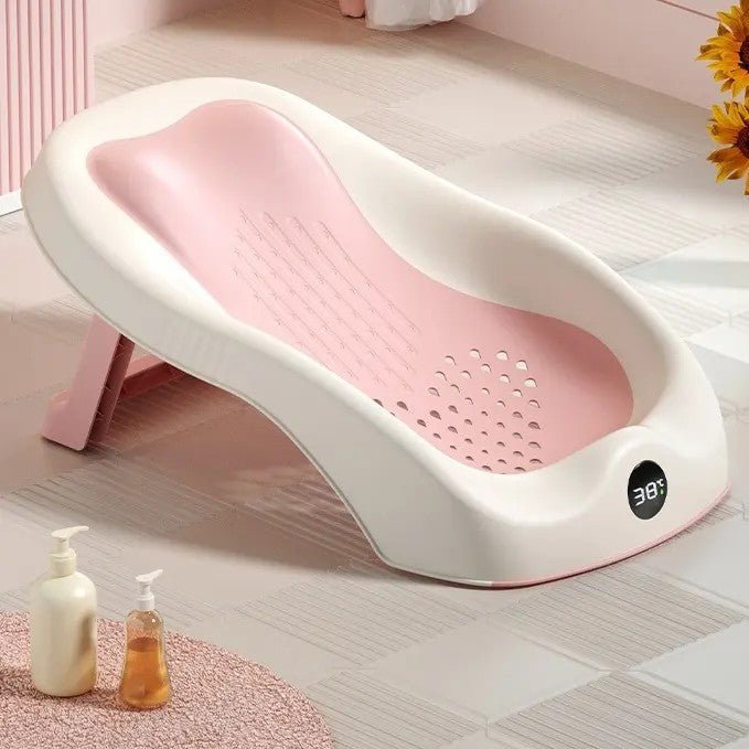 Baignoire bébé - SmartFoldBabyTub™ - Rose - Mes Essentiels Bébé