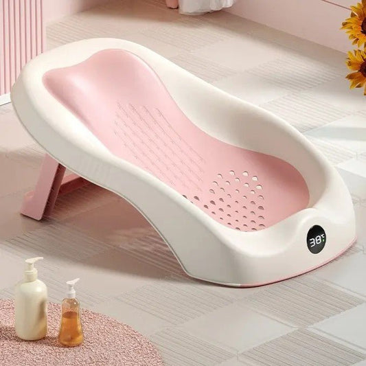 Baignoire bébé - SmartFoldBabyTub™ - Rose - Mes Essentiels Bébé
