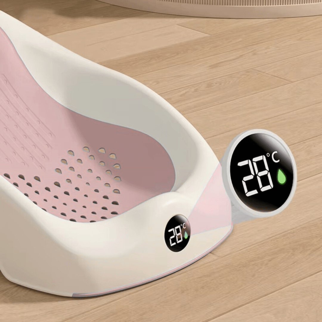 Baignoire bébé - SmartFoldBabyTub™ - Rose - Mes Essentiels Bébé