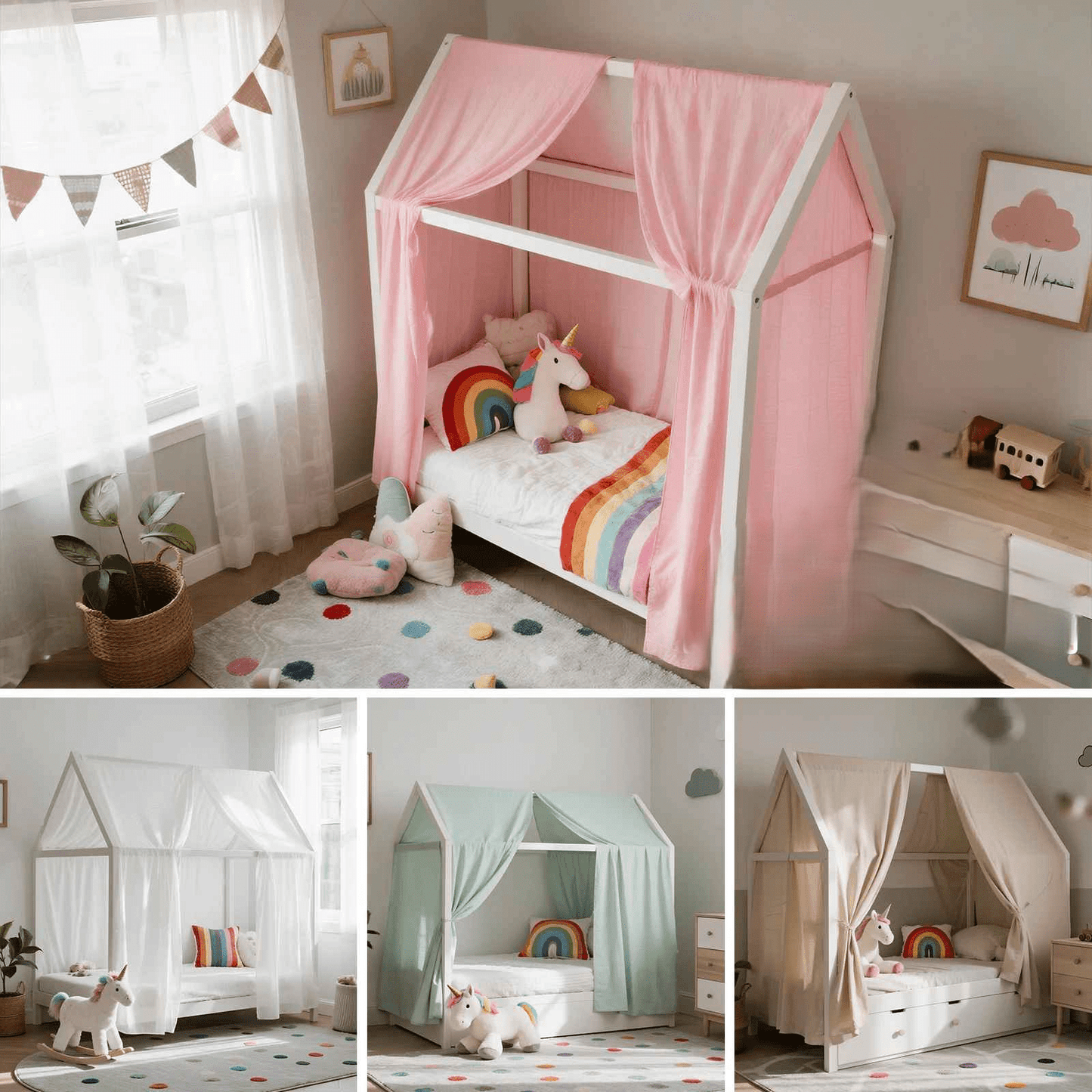 Ciel de lit cabane | Douceur Nocturne - Mes Essentiels Bébé