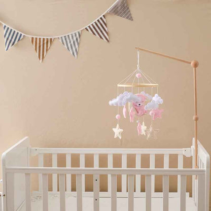 Mobile bébé | Ours sur la Lune Rose - Mes Essentiels Bébé