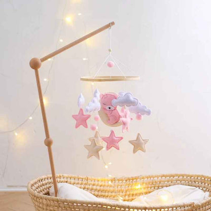 Mobile bébé | Ours sur la Lune Rose - Mes Essentiels Bébé