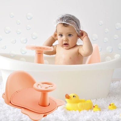 SIEGE DE BAIN BEBE - BabyBathGuard™ - Rose - Mes Essentiels Bébé