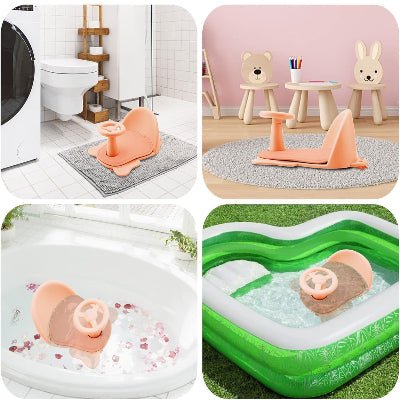 SIEGE DE BAIN BEBE - BabyBathGuard™ - Rose - Mes Essentiels Bébé