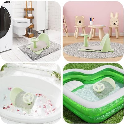 SIEGE DE BAIN BEBE - BabyBathGuard™ - Vert - Mes Essentiels Bébé