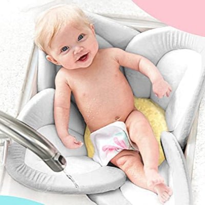SIEGE DE BAIN BEBE - BloomBath™ - Gris - Mes Essentiels Bébé