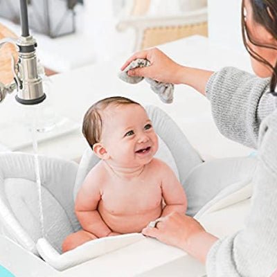 SIEGE DE BAIN BEBE - BloomBath™ - Gris - Mes Essentiels Bébé