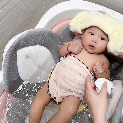 SIEGE DE BAIN BEBE - BloomBath™ - Gris - Mes Essentiels Bébé