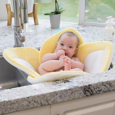 SIEGE DE BAIN BEBE - BloomBath™ - Jaune - Mes Essentiels Bébé