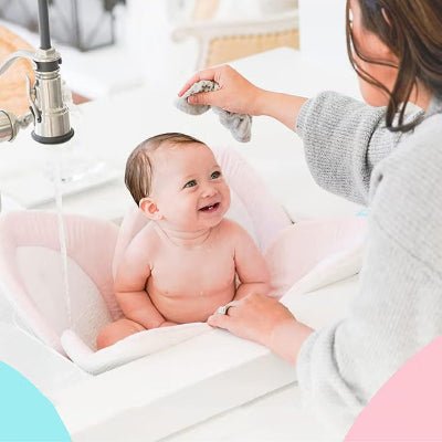SIEGE DE BAIN BEBE - BloomBath™ - Rose - Mes Essentiels Bébé