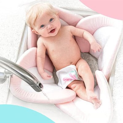 SIEGE DE BAIN BEBE - BloomBath™ - Rose - Mes Essentiels Bébé