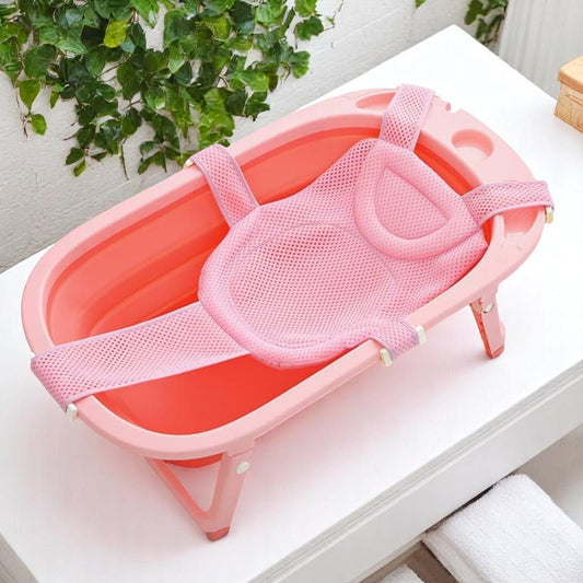 Transat de Bain Bébé - BabyBathMeshSupport™ - Rose - Mes Essentiels Bébé