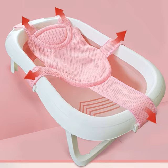 Transat de Bain Bébé - BabyBathMeshSupport™ - Rose - Mes Essentiels Bébé