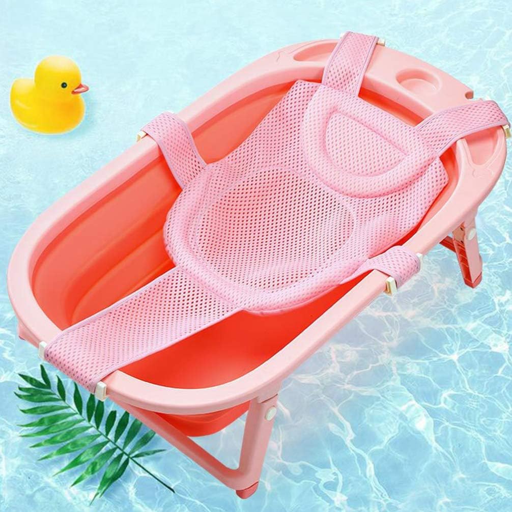 Transat de Bain Bébé - BabyBathMeshSupport™ - Rose - Mes Essentiels Bébé